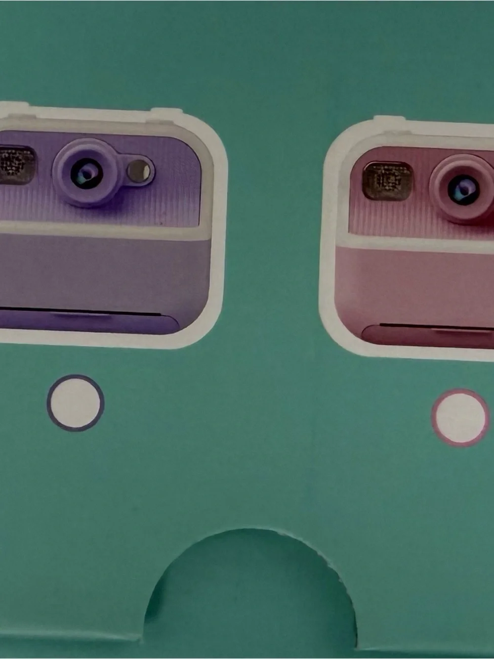 DIY Instant Print Camera for Kids Blue Thermal Camera Photo Video Gift